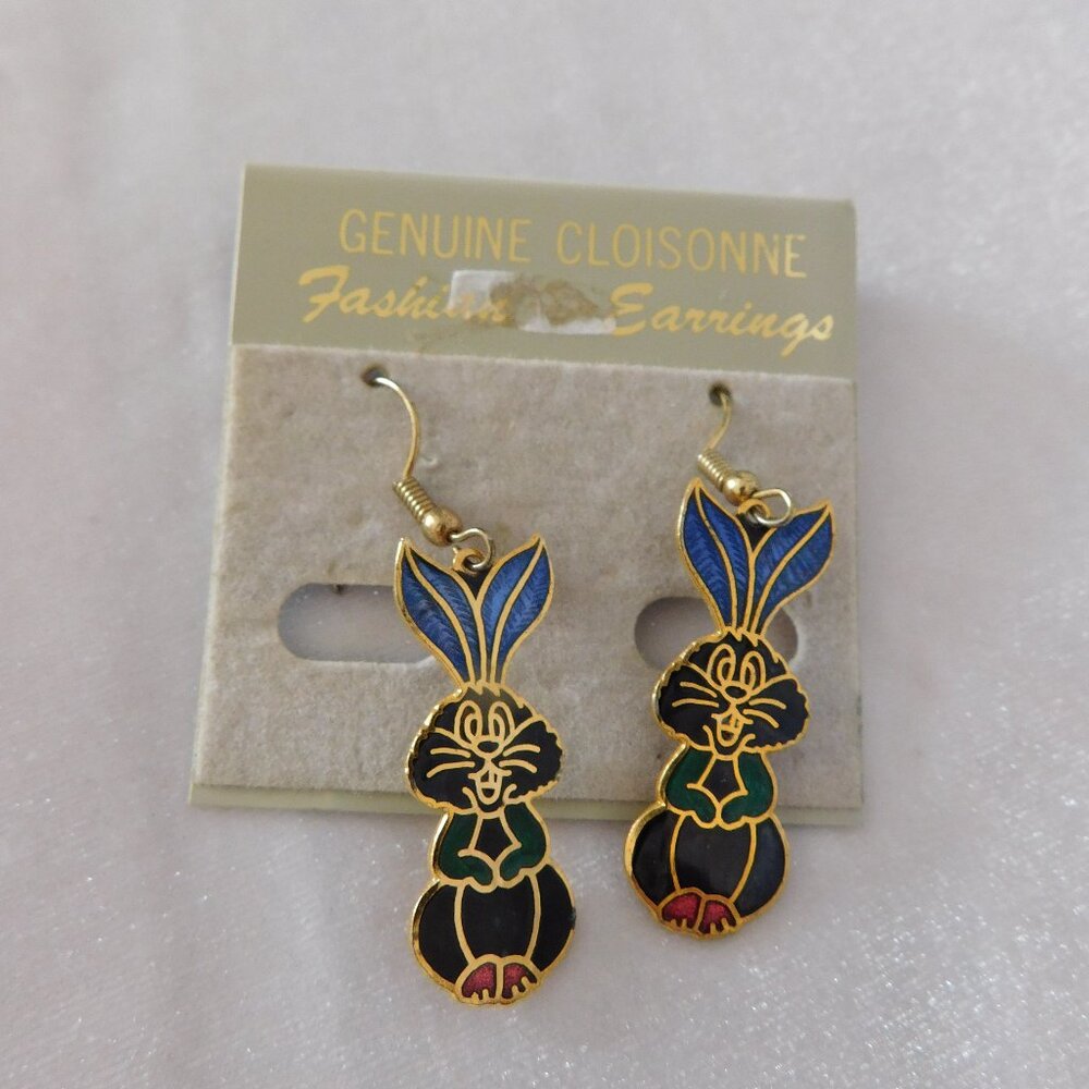 Ladies Genuine Cloisonne Earrings - (pierced)
